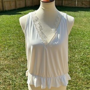 Lace tank top